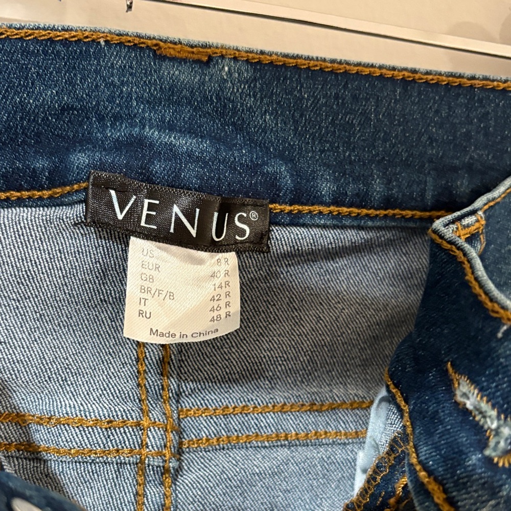 VENUS Dark Wash High Rise Skinny Jeans Women Size 8 - Picture 2 of 7